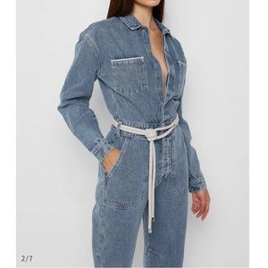 Maniere De Voir Denim Jumpsuit